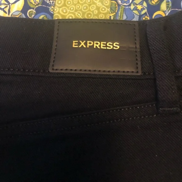 Express boot cut black jeans . Size 6R - Picture 2 of 3